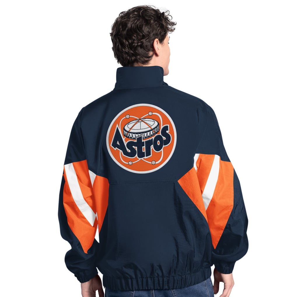  Houston Astros Starter Cooperstown Chief Half-Zip Pullover - Navy